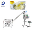 Semi auto weighing cocoa powder/milk powder can filling machine,small auger filler for powder